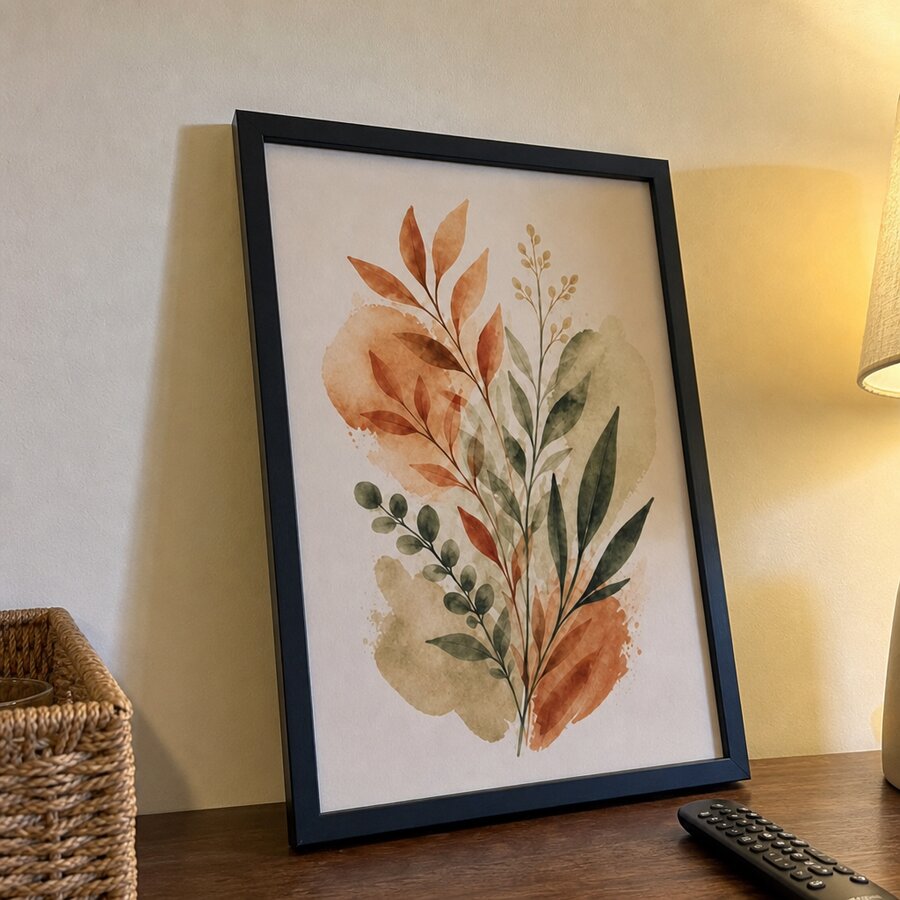Customer photo of A4 matte black photo frame