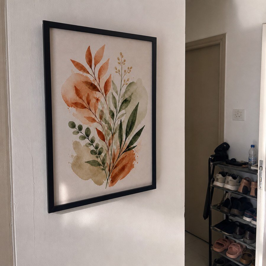Customer photo of A4 matte black photo frame