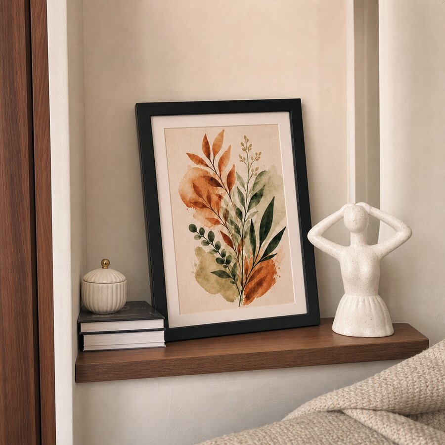 Customer photo of A4 matte black photo frame