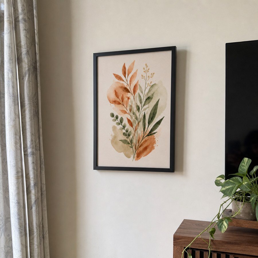 Customer photo of A4 matte black photo frame