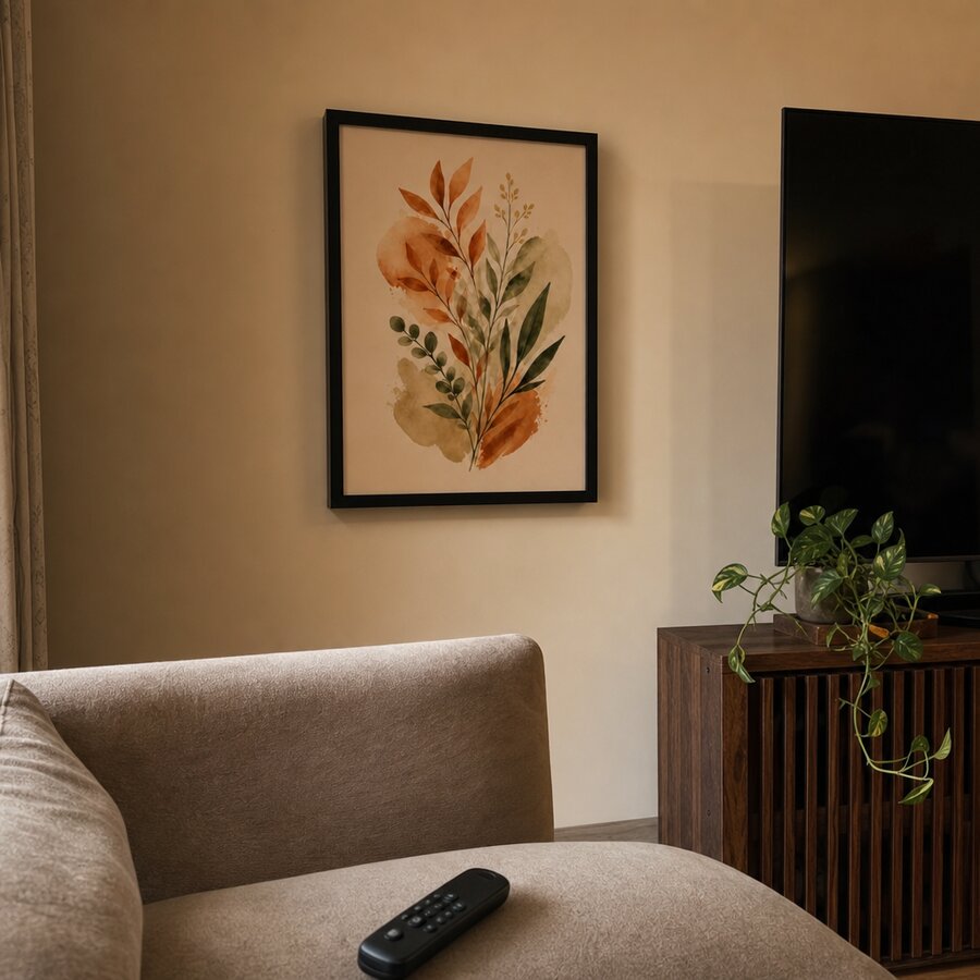 Customer photo of A4 matte black photo frame