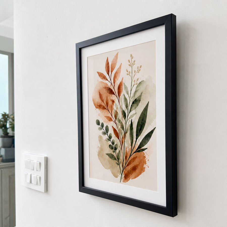 Customer photo of A4 matte black photo frame