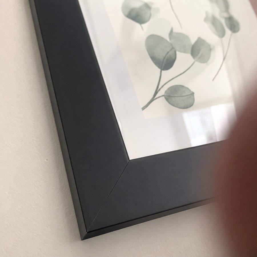 Customer photo of A4 matte black photo frame