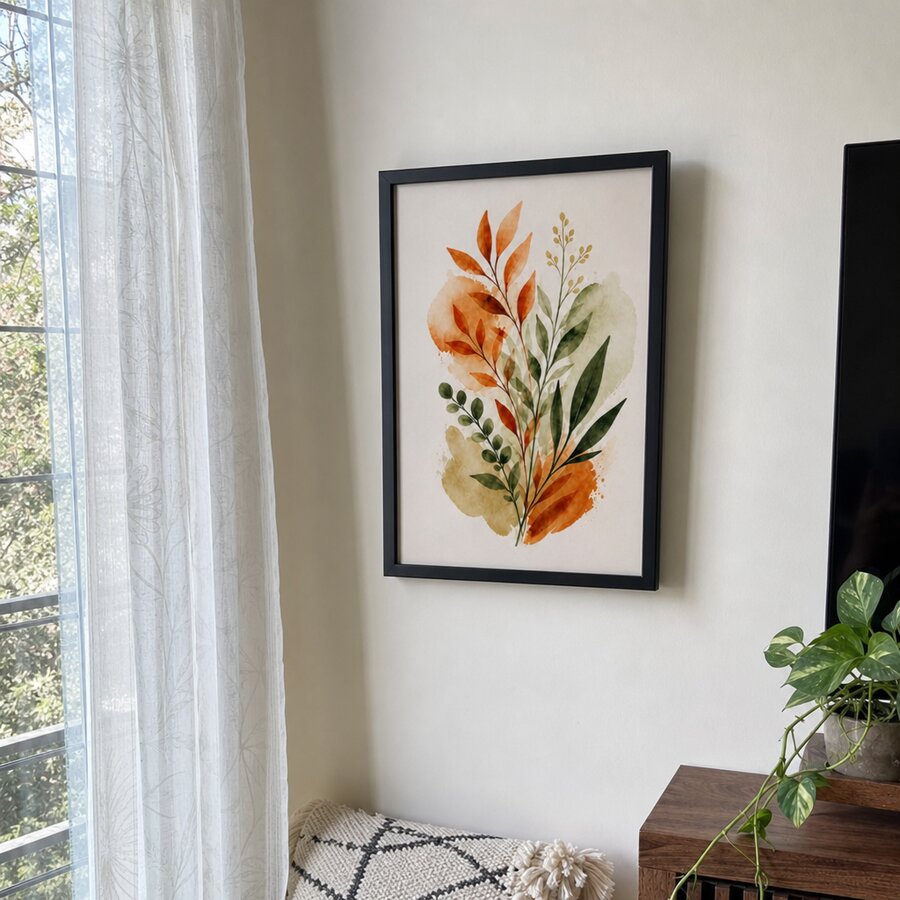 Customer photo of A4 matte black photo frame